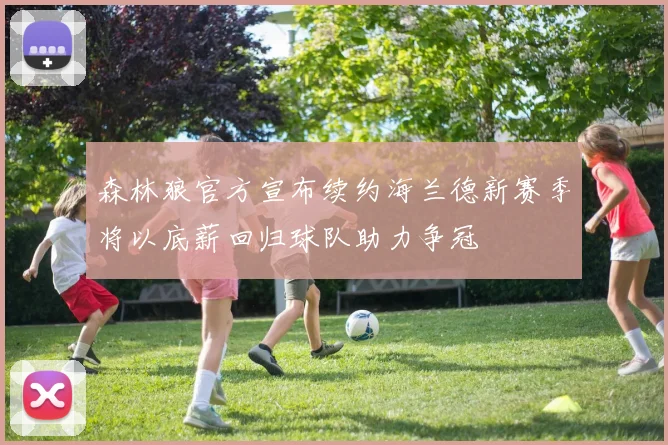森林狼官方宣布续约海兰德新赛季将以底薪回归球队助力争冠